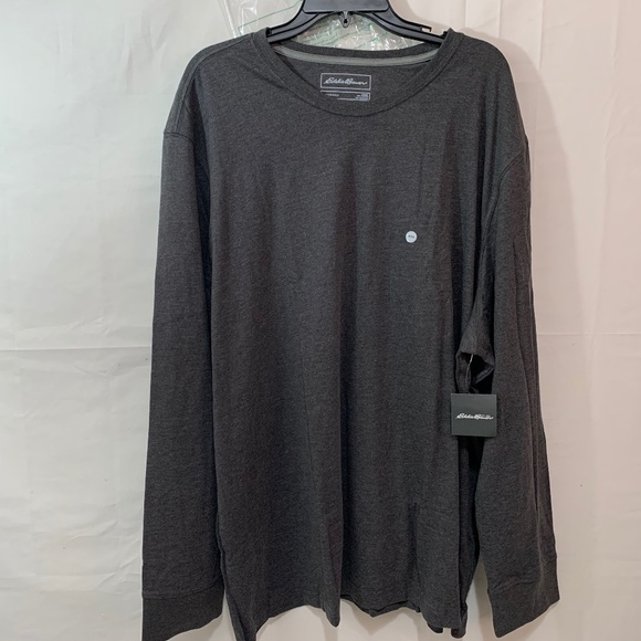 Eddie Bauer Legend Wash Pro Long Sleeve T-Shirt in Dark Charcoal Size XXXL - Picture 1 of 5